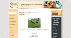 Desktop Screenshot of metzgerei-hierl.de